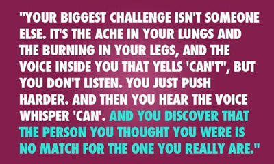 The person you thought you were is no match for the one you really are