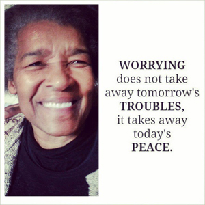 Worry takes awat peace